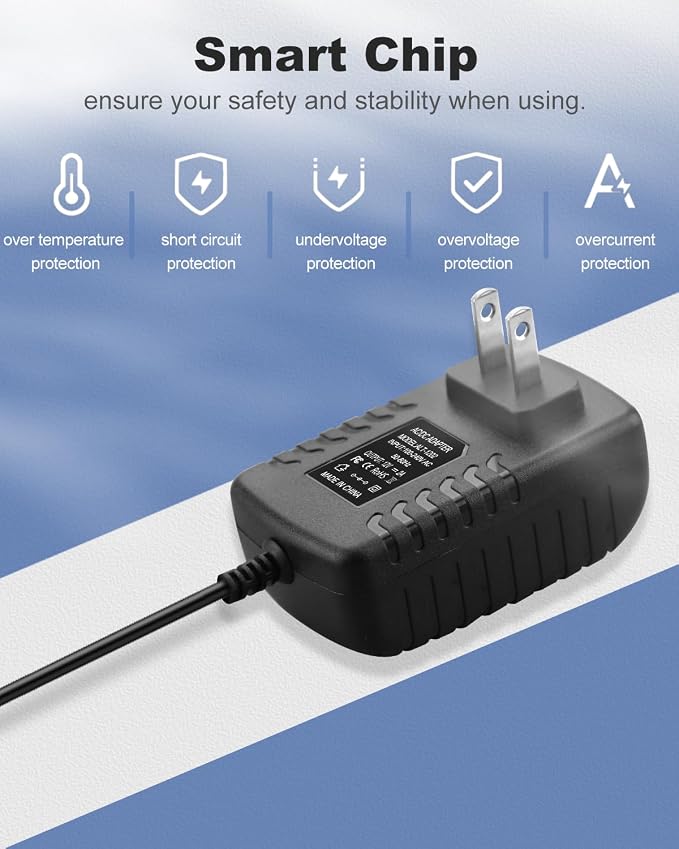12V DC Power Supply 2A, AC Adapter 100-240V 50-60Hz to 12 Volts 2000mA - Image 6