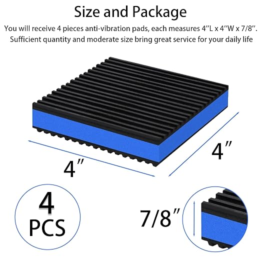 4 Pack Rubber Anti Vibration Pads, Air Conditioner - Image 2