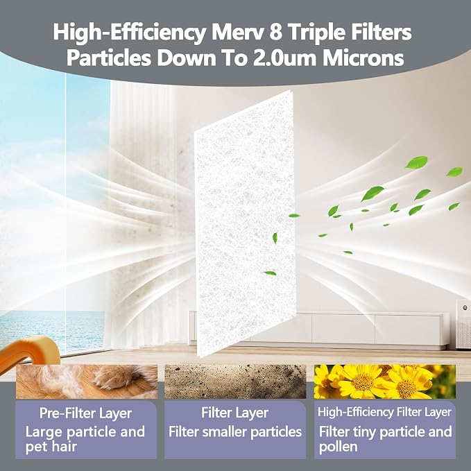 20" x 120" Air Vent Filters, - Image 3