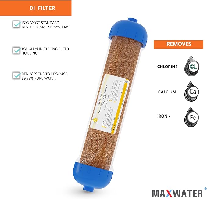 Mixed Bed Ion Exchange Aquarium Filter Resin 0 PPM RO DI Refillable Housing - Image 3