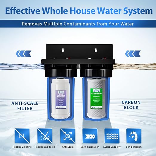 iSpring WGB21B-DS 2-Stage Whole House Water Filtration System, - Image 2