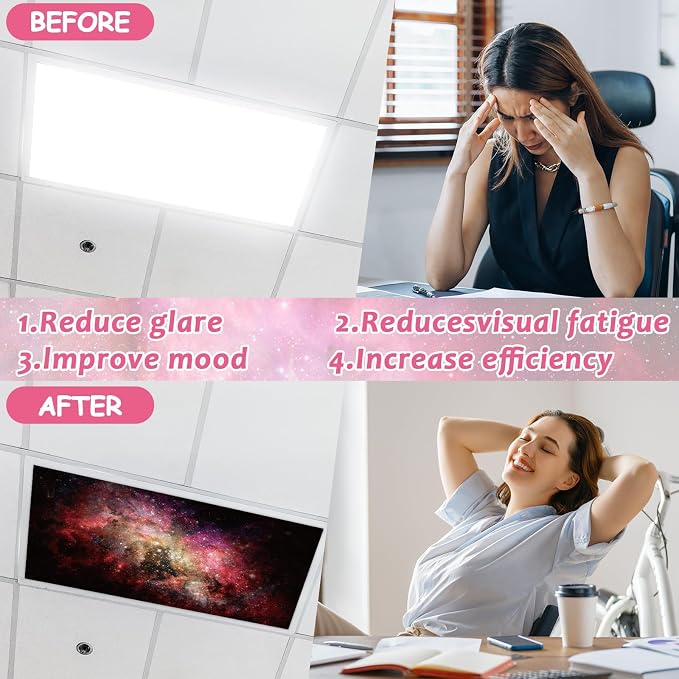 Wiooffen 8 Pcs Fluorescent Light Covers - Image 3