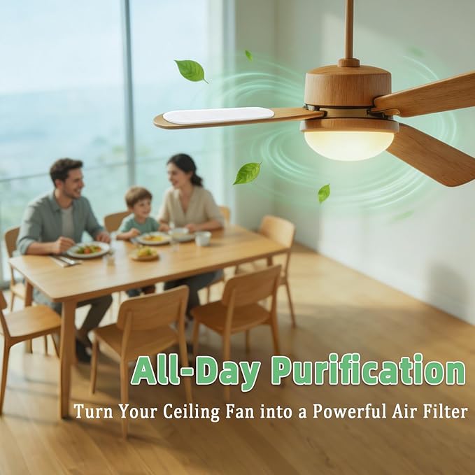 Ceiling Fan Filters for Blades, 20 Pack Ceiling Fan Filters, Fan Blade Air - Image 7