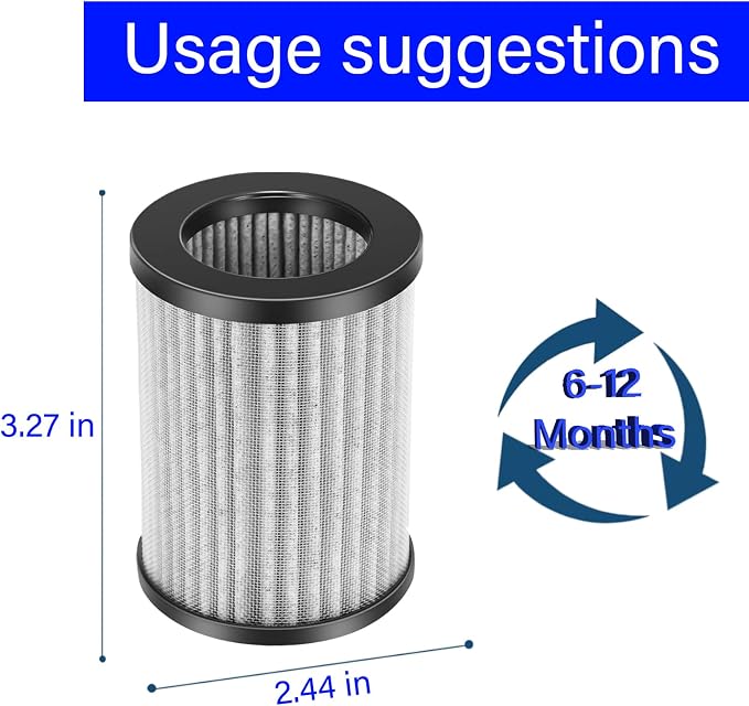 4 Pack PureZone Mini Portable Replacement Filter - Image 6