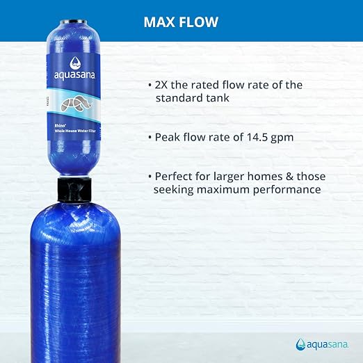 Aquasana Whole House Max Flow Water Filter | 1, 000 Gallons | Salt-Free - Image 5