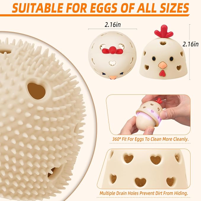 Egg Brush Cleaner, Egg Scrubber Tool - Image 5
