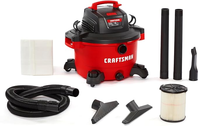 CRAFTSMAN CMXEVBE17594 12 Gallon 6.0 Peak HP Wet Dry Vac, Portable Shop Vacuum by CRAFTSMAN