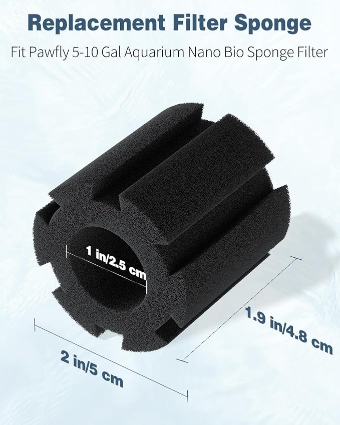 Pawfly 6 Pack Replacement Filter Sponges Aquarium Nano Bio Sponge Filter - Image 7