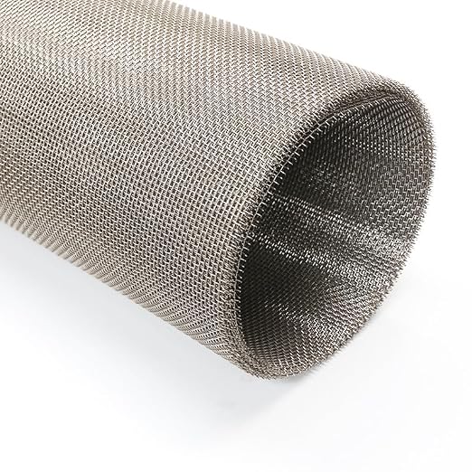 Heavy-Duty Stainless Steel Mesh Screen#18Mesh Wire Dia:0.23mm Size:48"x118" 304 by SCRMUSHUZI