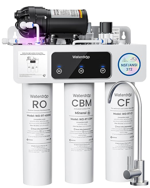 Waterdrop WD-T3-M Remineralization Reverse Osmosis Water Filter, NSF/ANSI 372 by Waterdrop