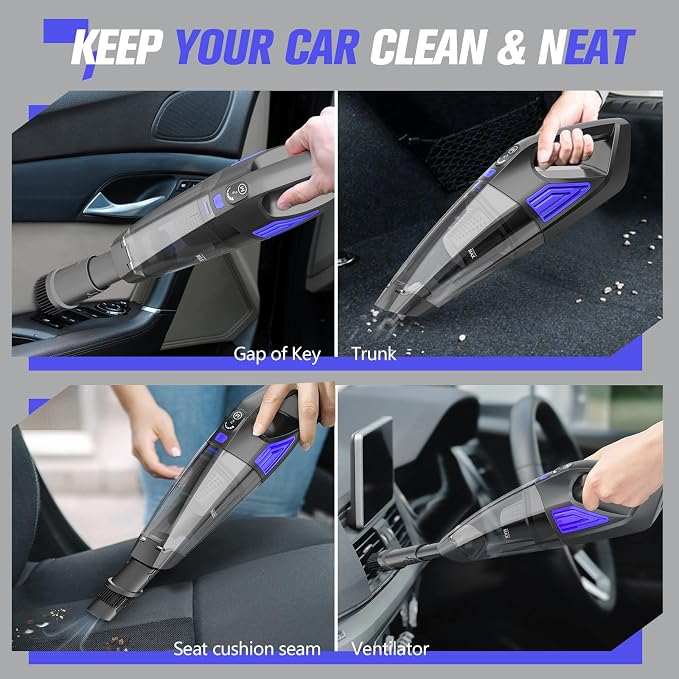 Handheld Vacuum Cordless Cleaner, Powerful Portable and Dust Buster Hand Vcauum - Image 6