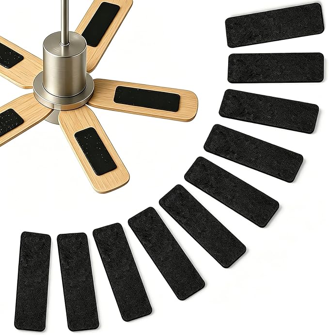 Fanluter 10 Pack Ceiling Fan Filters, Barnacle Activated Carbon Fan Filters by Fanulter