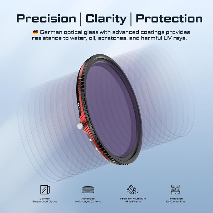 Freewell 82mm V2 Magnetic Hybrid VND/CPL 3-7 Stops Filter - Image 7