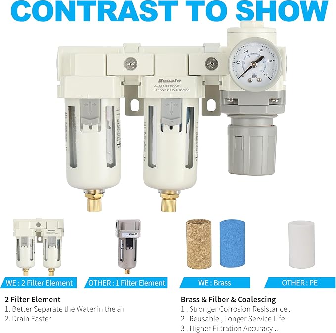 3/8" NPT Three Stage Air Drying System - Image 2
