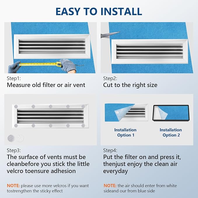 Torjim 12" x 120" MERV 8 Air Vent Filter, Easy Cut to Fit Air Vent Filter - Image 7
