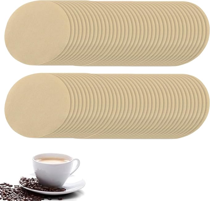 Waziaqoc 400 Count 2.5 Inch Natural Unbleached Round Coffee Filter, Replacement by Unknown