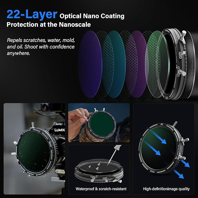 H&Y RevoRing MKⅡ82mm 86mm 92mm 95mm Variable ND Filter & CPL Polarizer - Image 5
