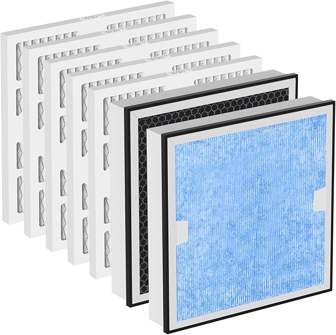 HEPA 550 & Activated Carbon MERV-13 Pre-Filter Replacement Set Compatible by Carmerny