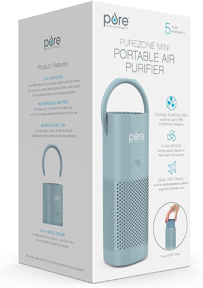 Pure Enrichment® PureZone™ Mini Portable Air Purifier - Image 9
