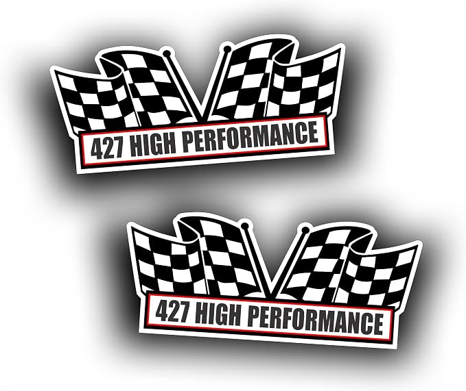 2X Engine Window Air Cleaner Sticker Decal by Solar+Graphics+USA