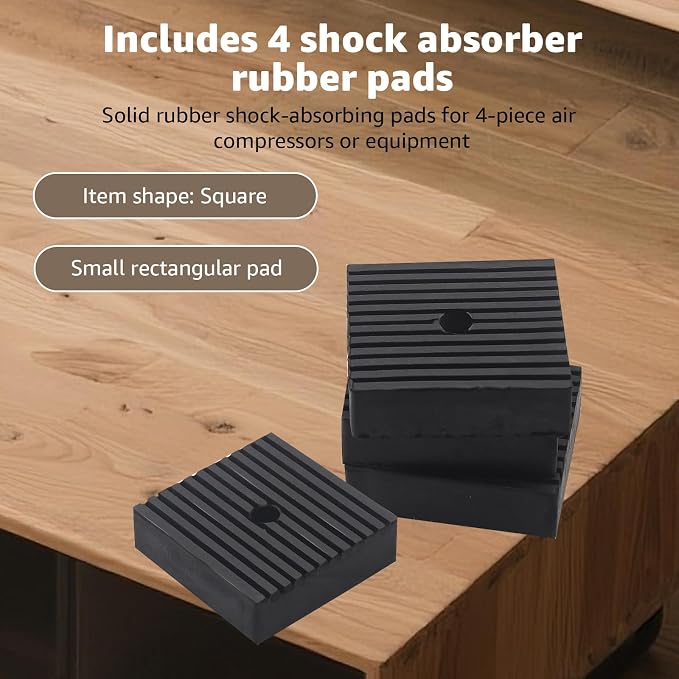 Shock pad for air Compressor or Equipment, Solid Rubber, for Air Conditioner - Image 5