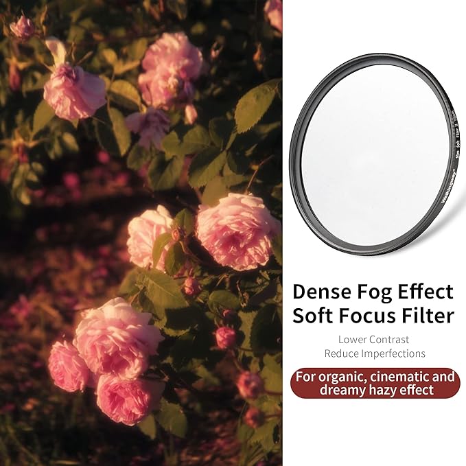 Walking Way 37MM Soft Focus Filter White Pro Mist Diffusion Filter Dreamy Fog - Image 2