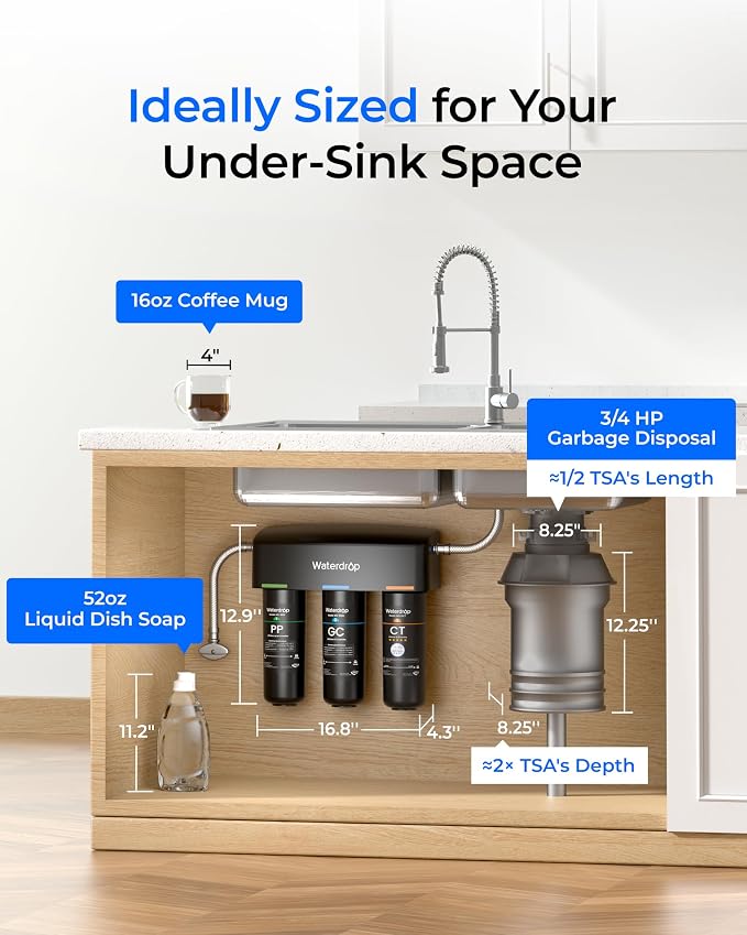 Waterdrop TSA 8 Layer Under Sink Water Filter System, Under Sink Water - Image 7