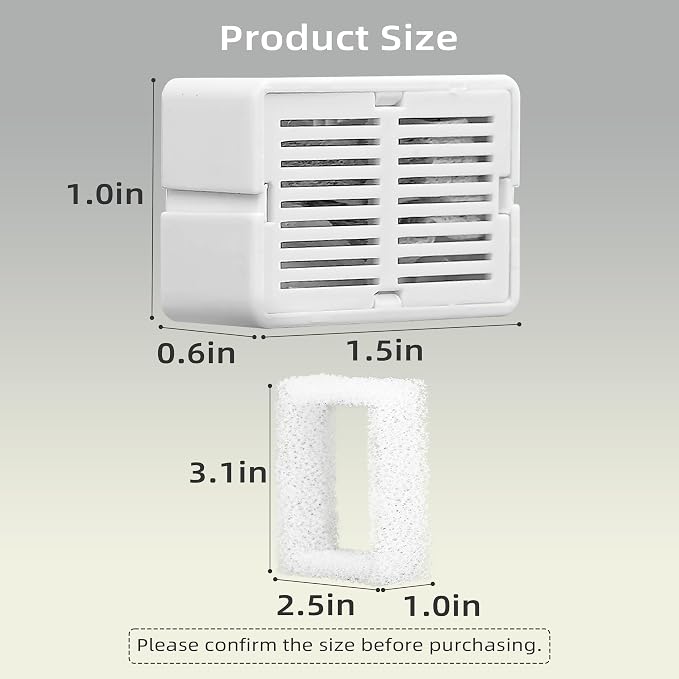 8 Pack Cat Fountain Filter Replacement, Triple Cupcake Cat Fountain Filters - Image 3