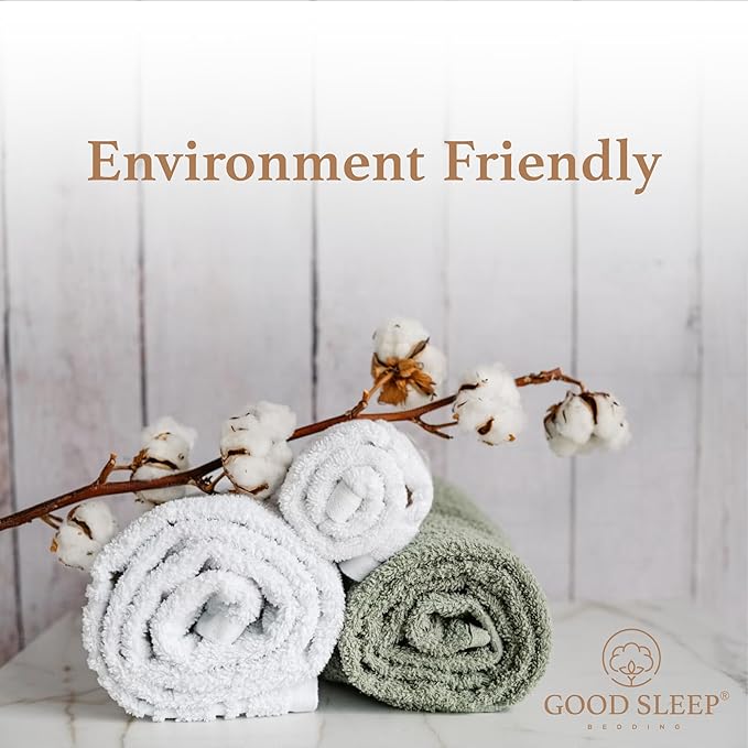 100% Cotton Bath Towel Set, Set of 6 Bath Towels, 2 Bath Towel, 2 Hand Towels, 2 Wash Cloths for Showering, Highly Absorbent Bathroom Set, Super Soft & Quick Dry Towels for Bathroom, Blush