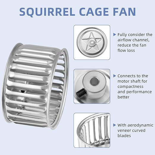 【Upgrade 100% Copper】 82229000 Bathroom Vent Fan Motor and Wheel Fit - Image 4