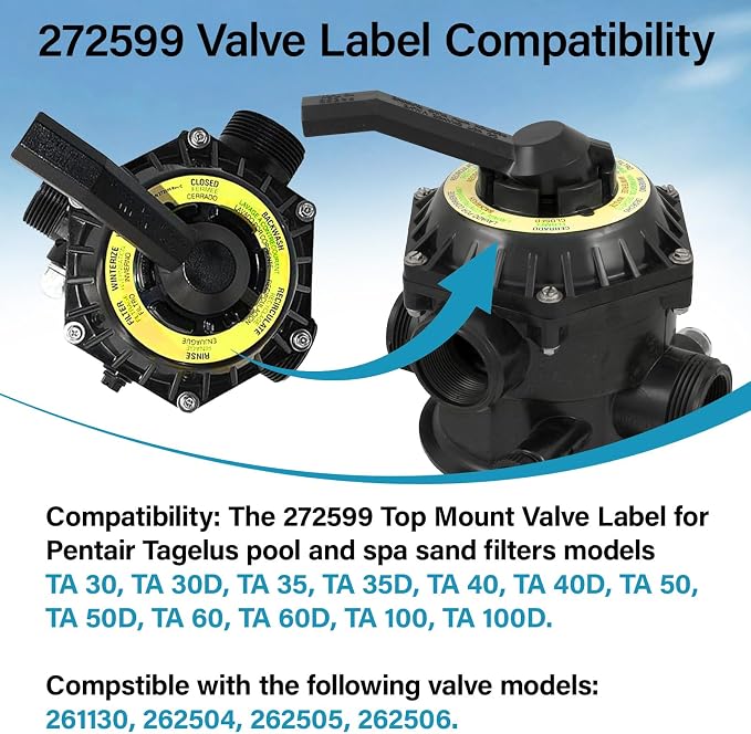 272599 Pool Sand Filter Valve Label Compatible - Image 4