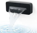 Wall Mounted Tub Spout Adjustable Waterfall Bathtub Sprayer High Flow Bathroom Tub Nozzle for Bathtub and Basin, Matte Black