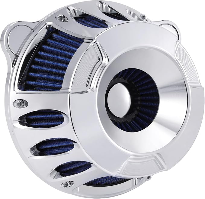 Motorcycle Air Filter Kit CNC Air Cleaner Intake Turbine System Fit - Image 3