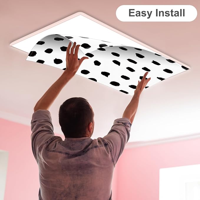 6Pcs Classroom Light Covers for Fluorescent Lights, Magnetic 2x4 FT Ceiling - Image 4