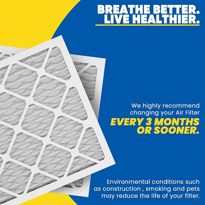 Maycold MERV 8 16x20x4 Furnace Air Filters, Pleated HVAC AC Filters – Actual - Image 6