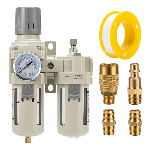 Air Compressor Filter Regulator Lubricator Unit, Air Pressure Regulator by LNCHKA