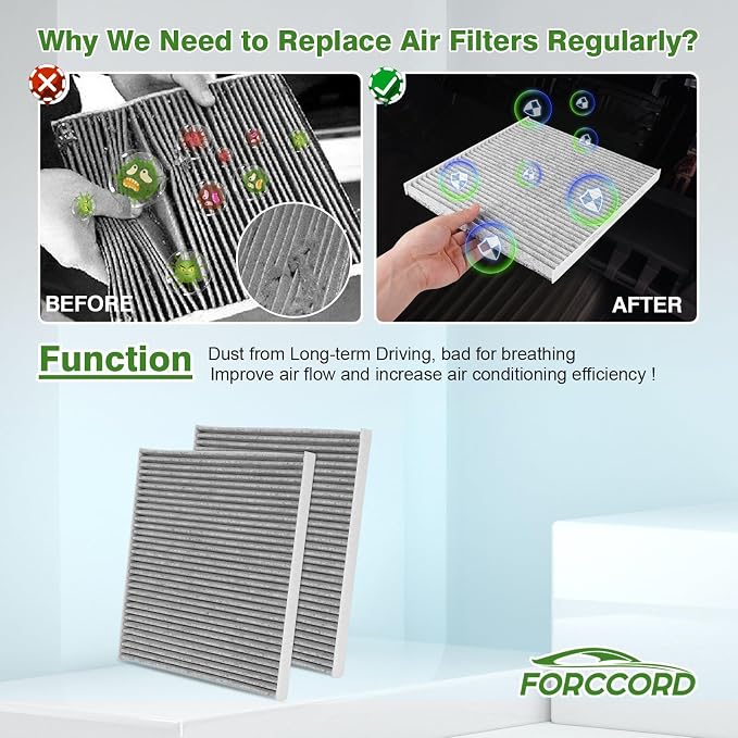 2-Pack Cabin Air Filter Fits for Nissan Altima 2007-2012, Maxima/Murano - Image 5