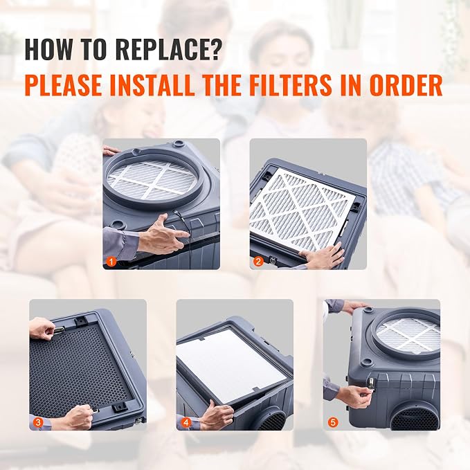 Happybuy 5-Pack Protective Pre Filters, 15.75" x 15.75" Air Filter Replacement - Image 5