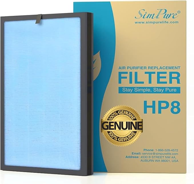 SimPure HP8 Original HEPA Replacement Filter Compatible by SimPure_Water