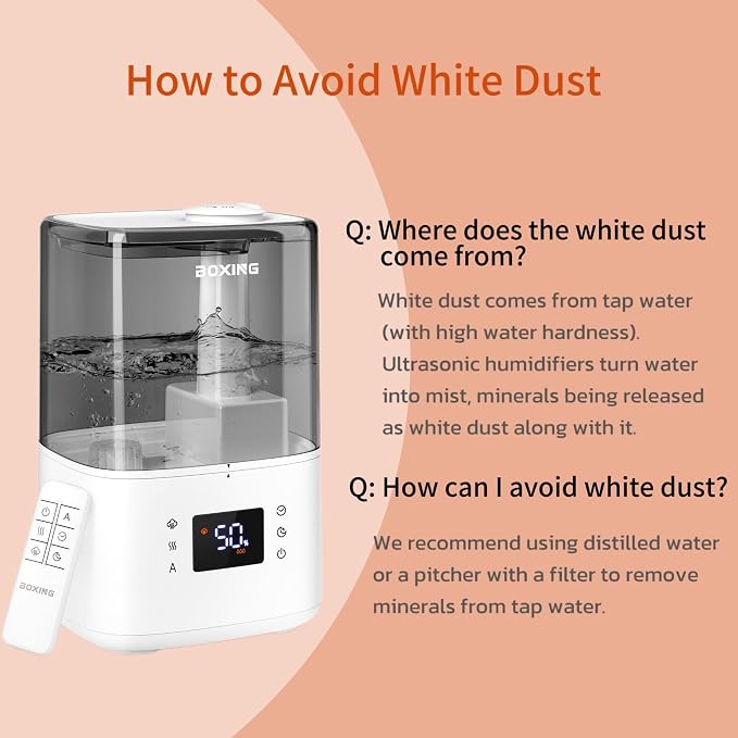 BOXING 4.5L Warm and Cool Mist Ultrasonic Humidifier - Image 7