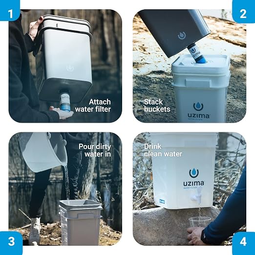 Uzima UZ-2 Camping Water Filter and Drinking Water Filter System, Portable - Image 5