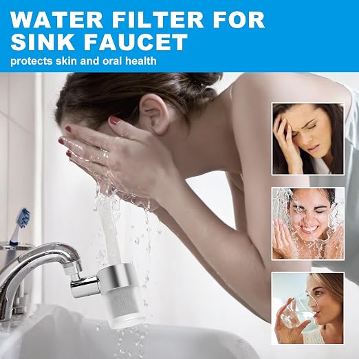 Sink Water Filter Faucet, 720 ° Rotating Kitchen Faucet Water Purifier - Image 7