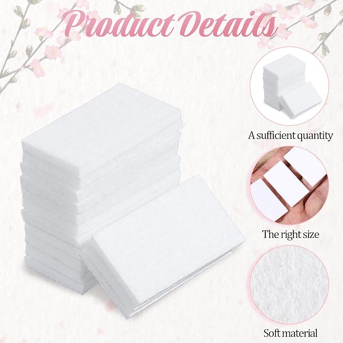 50 Pack Unscented Aroma Pads, 1.7x0.91" White Aroma Oil Refill Pads - Image 4