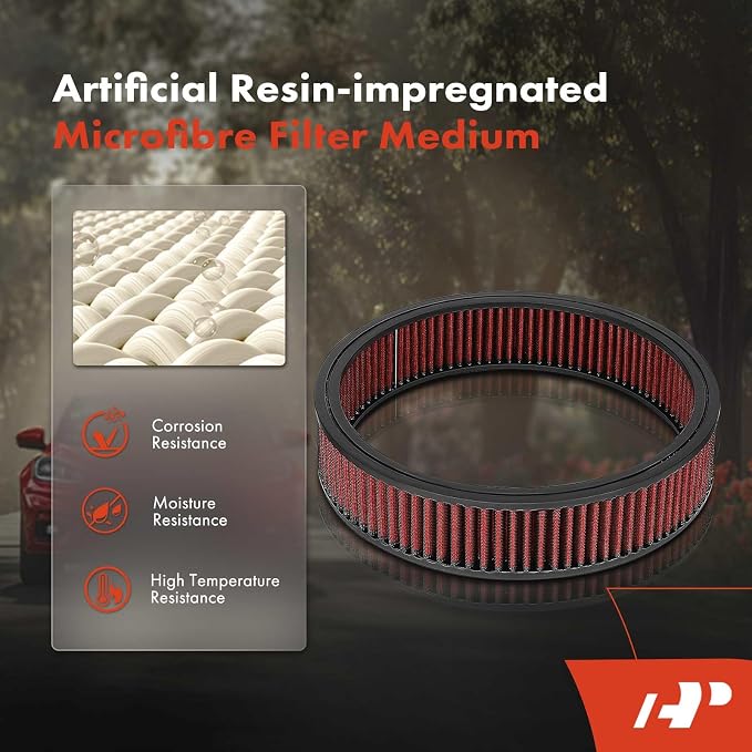 A-Premium 14"x3" Round Universal Air Cleaner Filter Assembly - Image 4