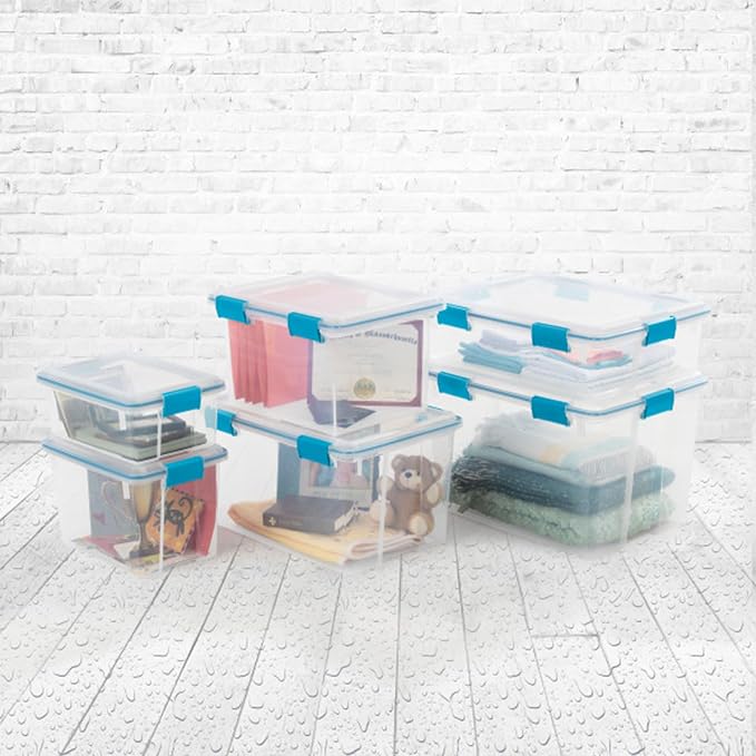 Sterilite 24-Pack Gasket Box, Weather-Resistant Storage Bins - Image 4