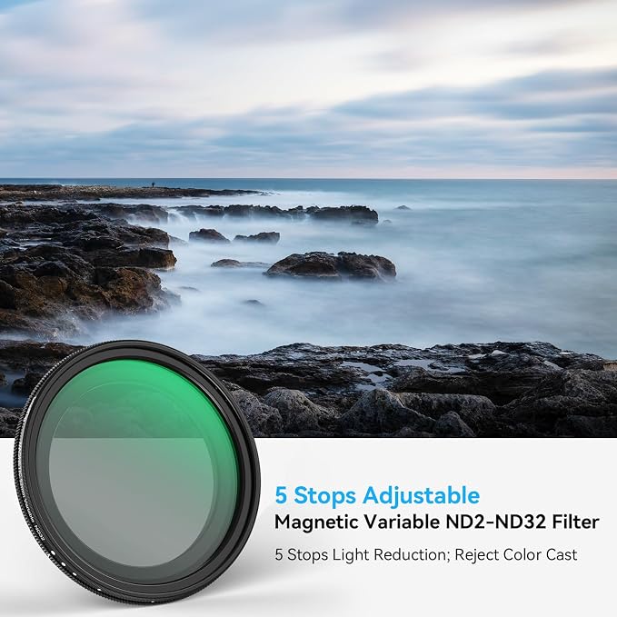 SmallRig 52mm Magnetic Variable ND Filter ND2-ND32 No X Cross HD Optical Glass - Image 2