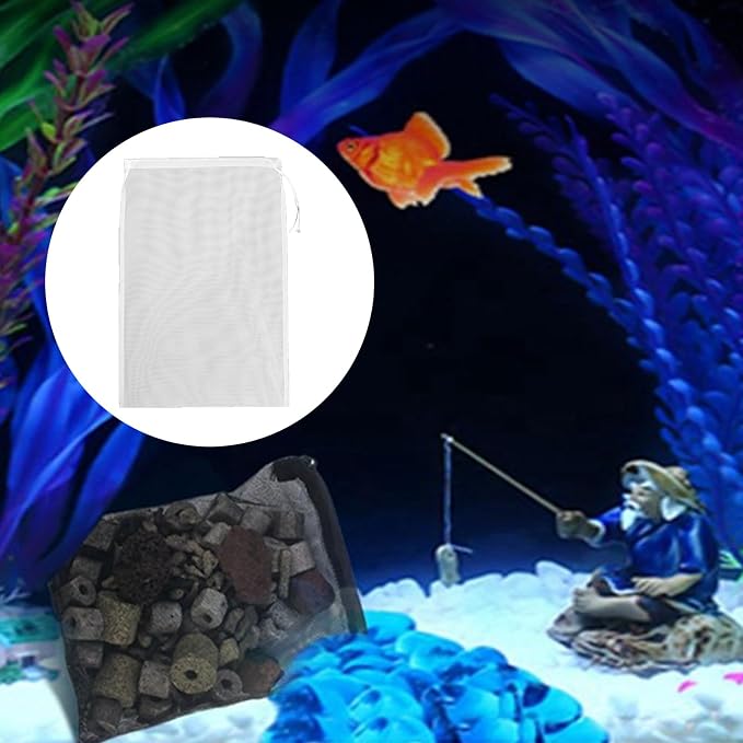 20pcs Aquarium mesh Media Filter Bag, Nylon Media Filter Bag, Suitable - Image 6