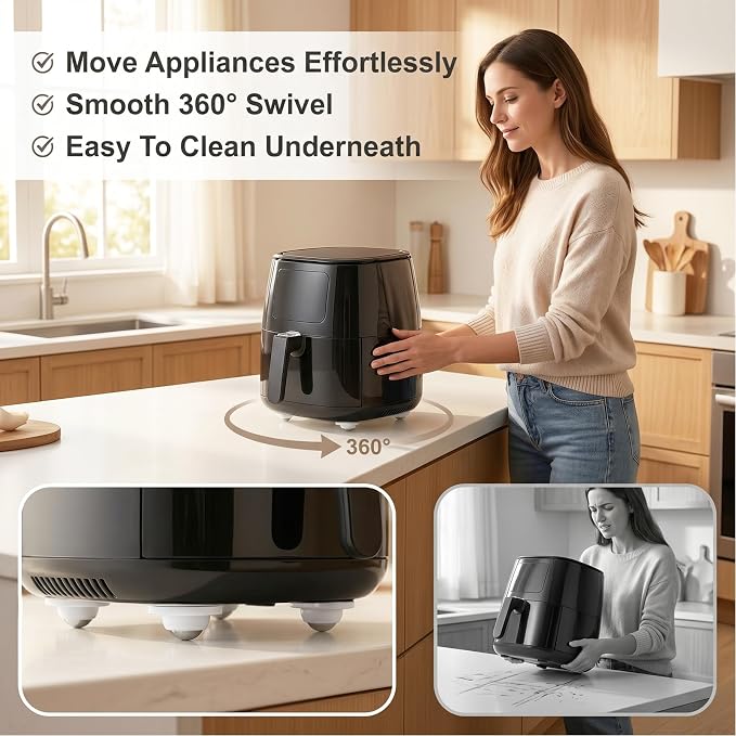 Self Adhesive Caster Wheels, 360° Swivel Mini Caster Wheels - Image 2