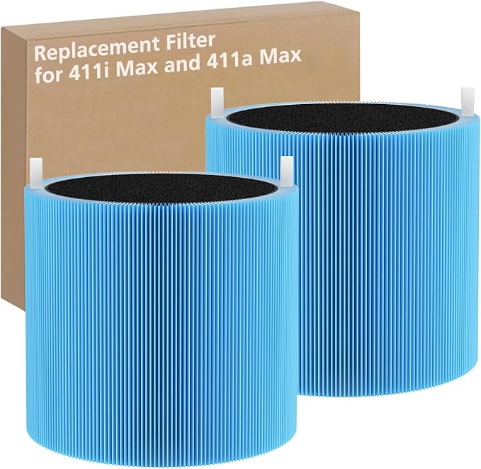 2 Pack 411i & 411a Max Replacement Filter Compatible by isinlive