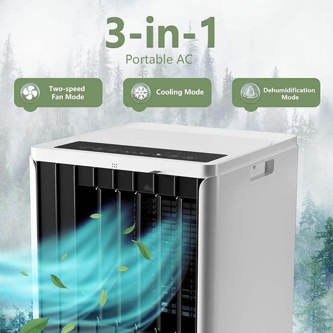 8000 BTU Portable Air Conditioner, Portable AC Unit - Image 3